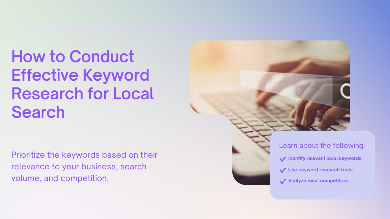 How To Conduct Effective Keyword Research For Local Search