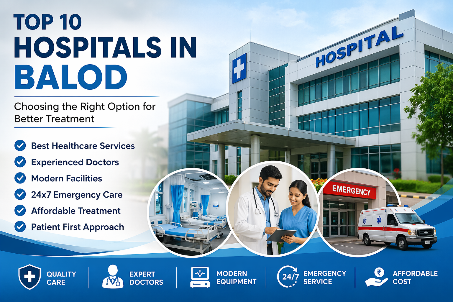 Balod के टॉप 10 हॉस्पिटल – बेहतर इलाज के लिए सही विकल्प