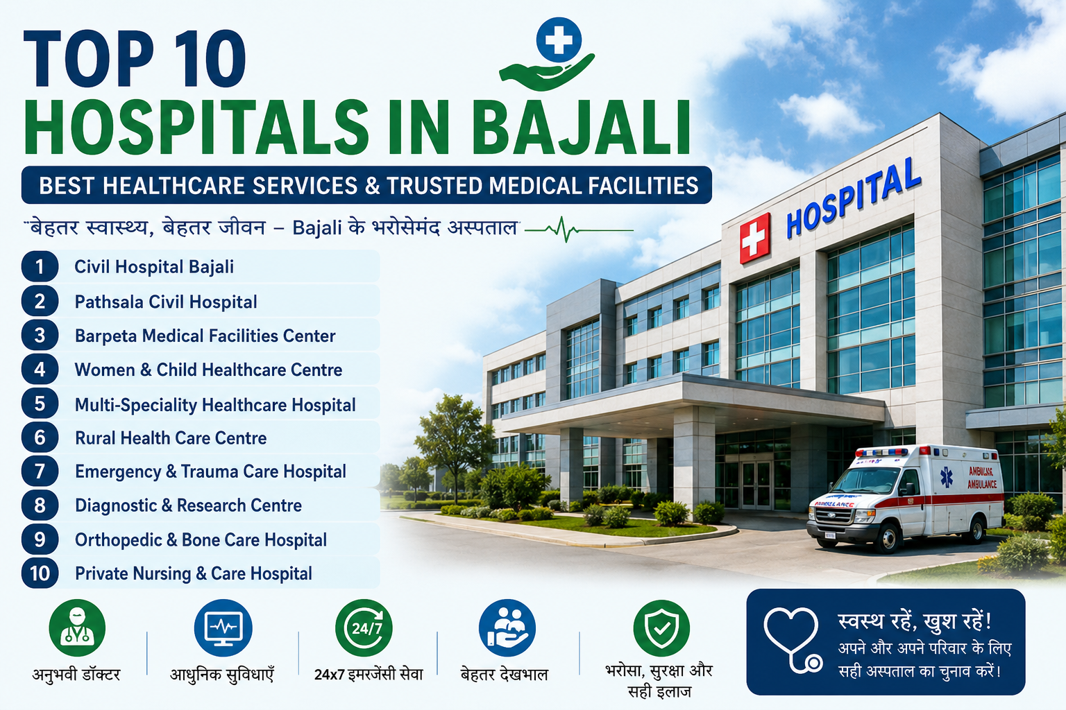 Top 10 Hospitals in Bajali – Best Healthcare Services & Trusted Medical Facilities