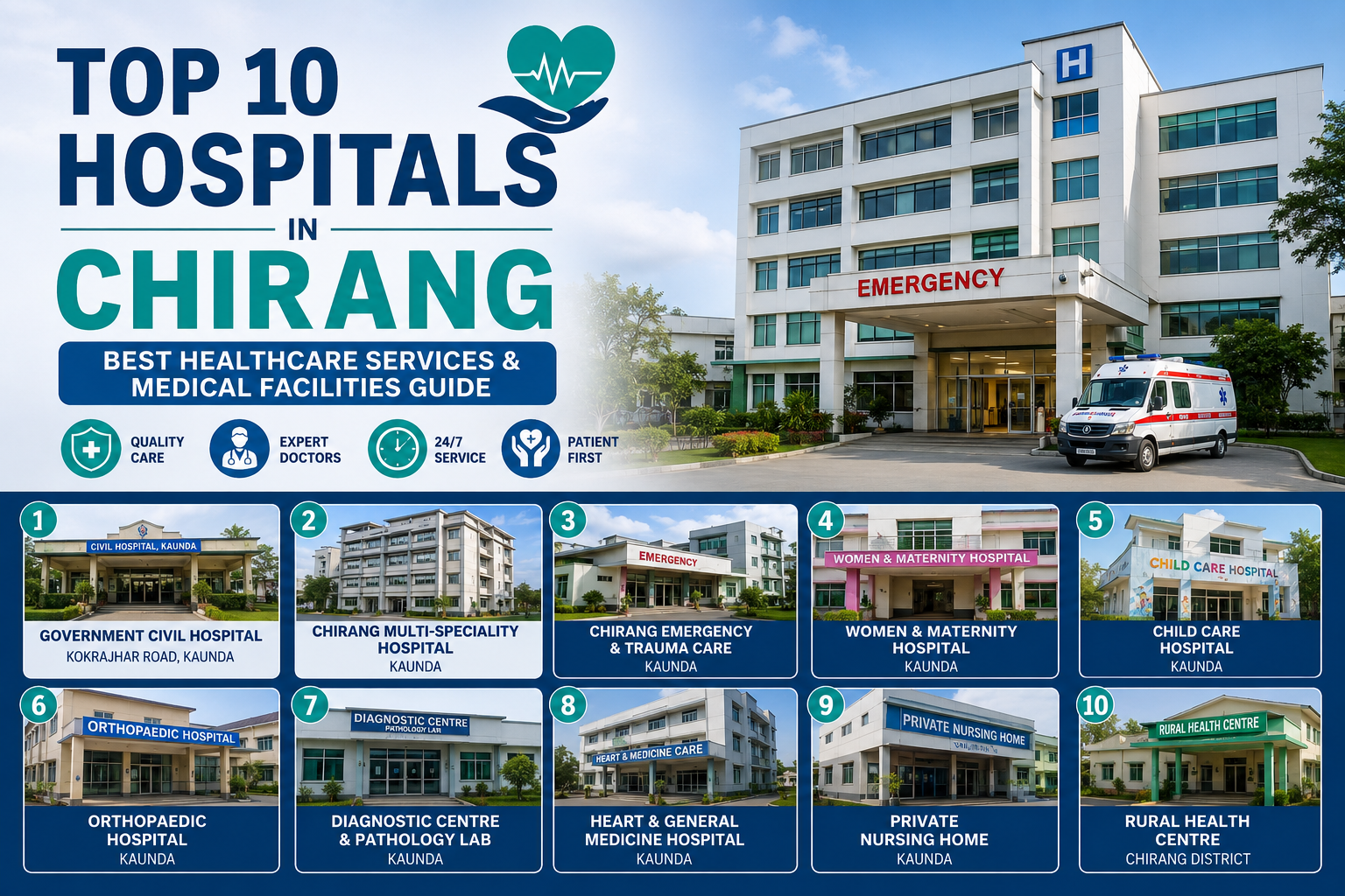 Top 10 Hospitals in Chirang – Best Healthcare Services & Medical Facilities Guide