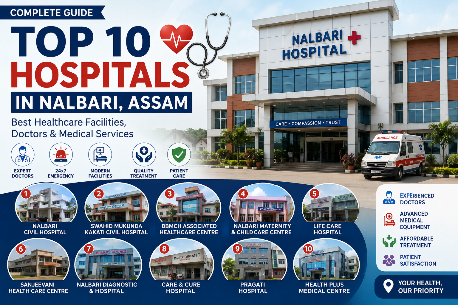 Nalbari Healthcare Guide: Top 10 Hospitals for Medical Care