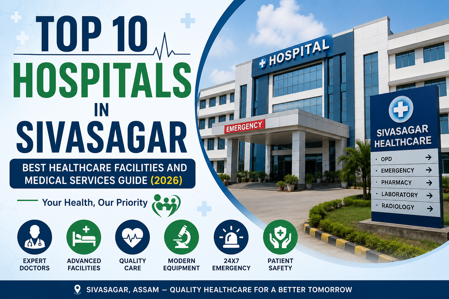 Top 10 Hospitals in Sivasagar, Assam: Trusted Healthcare Institutions