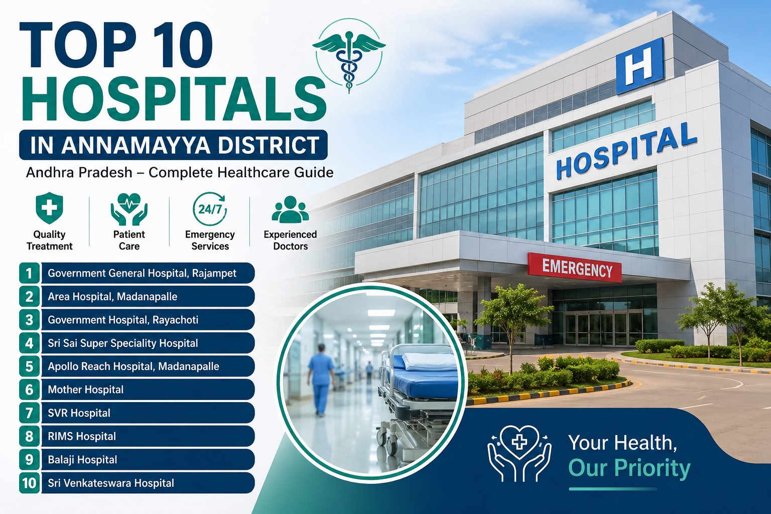 Top 10 Hospitals in Annamayya District for Quality Healthcare Services