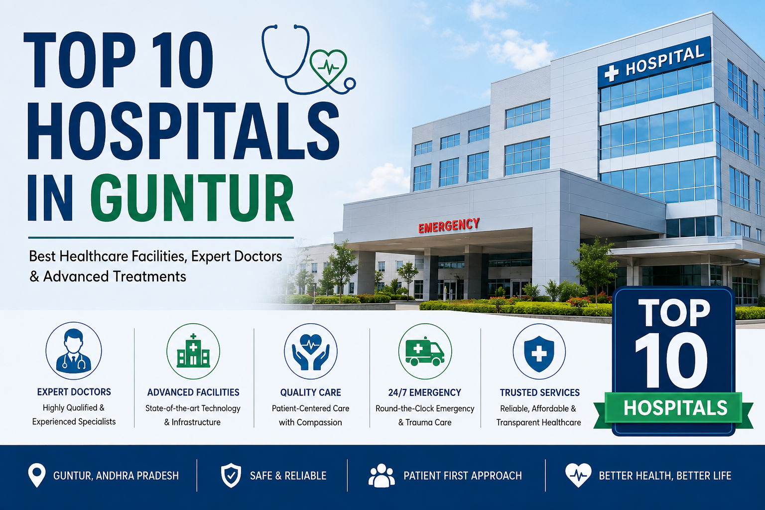Top 10 Hospitals in Guntur – Facilities, Specialties & Patient Care Guide