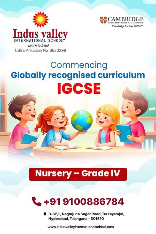 Indus Valley International School | Best CBSE School in LB Nagar | Best IGCSE School in Turkayamjal